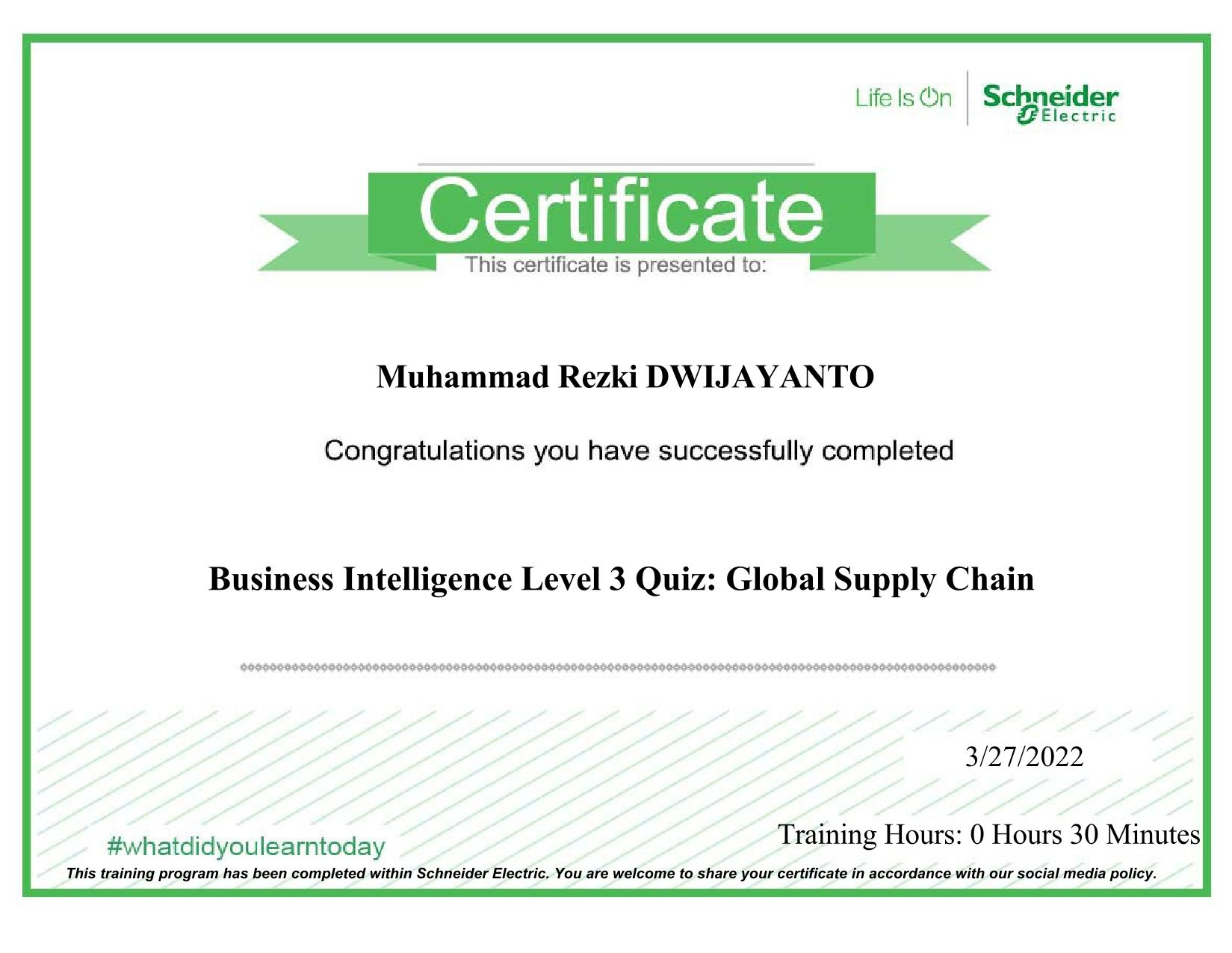Certification L3