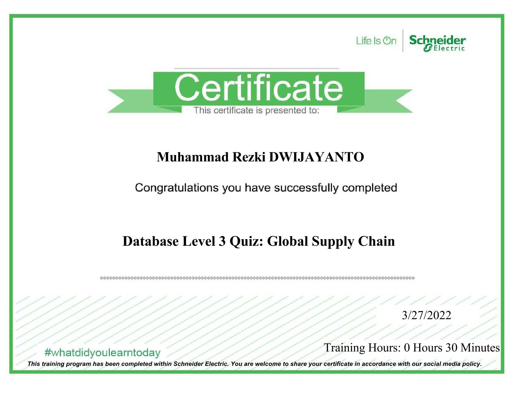 Certification L3