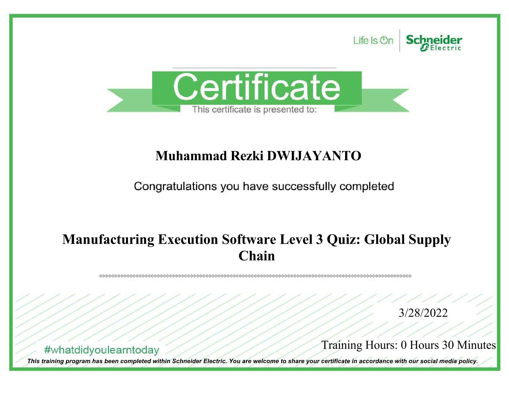 Certification L3
