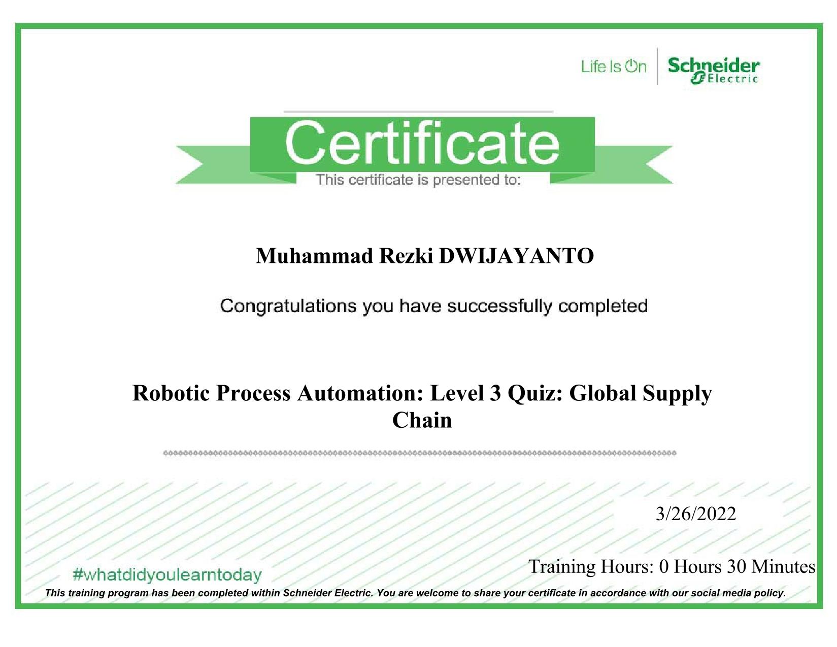 Certification L3